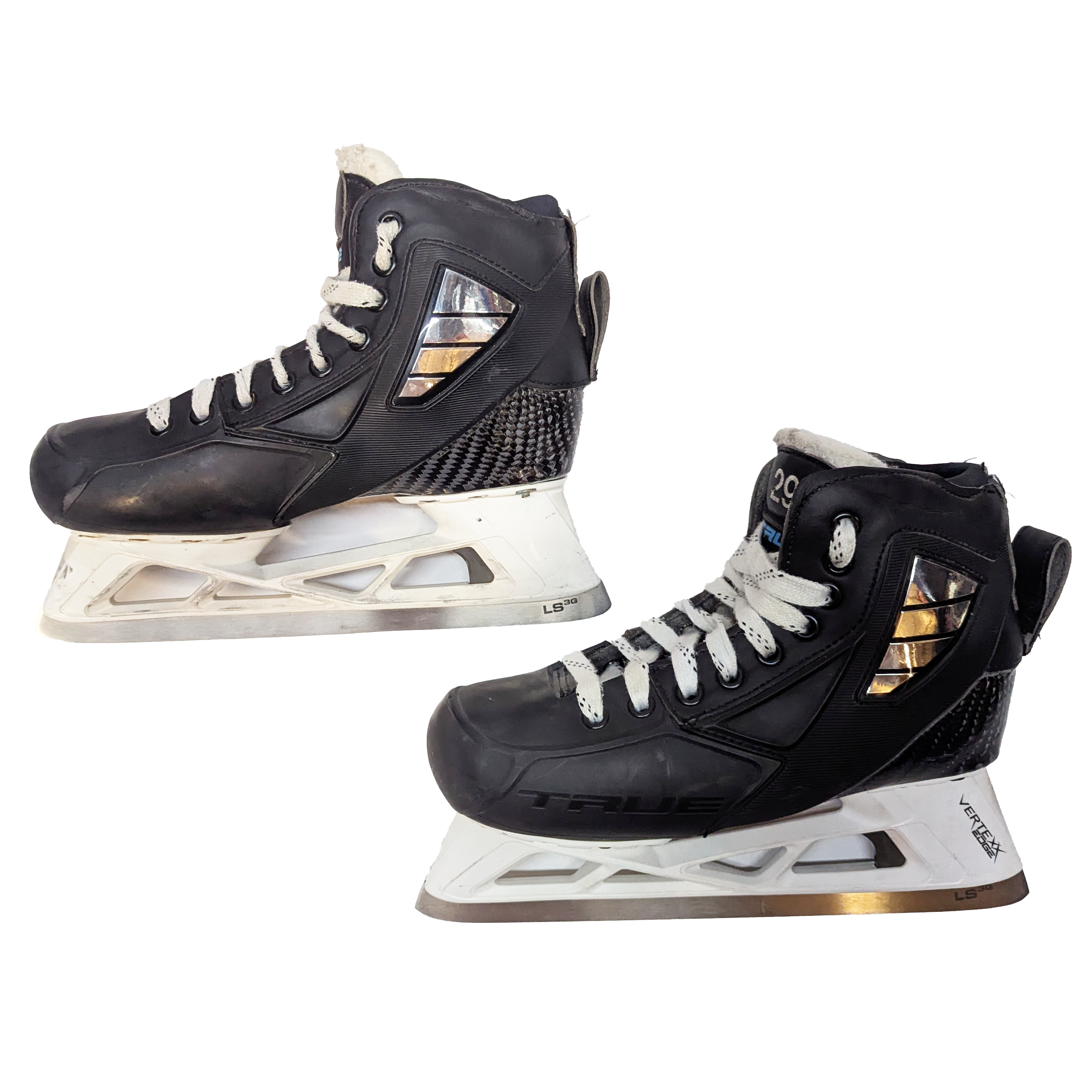 True Custom - Patins de gardien de but de hockey NCAA Pro Stock d'occasion - Taille 6